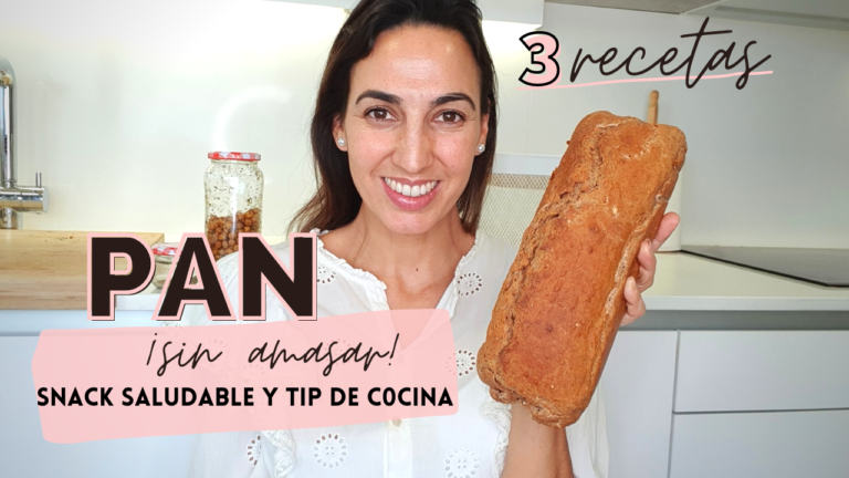 PAN casero ðŸ�ž SIN AMASAR y muy FÃ�CIL | Snack saludable y un tip de cocina